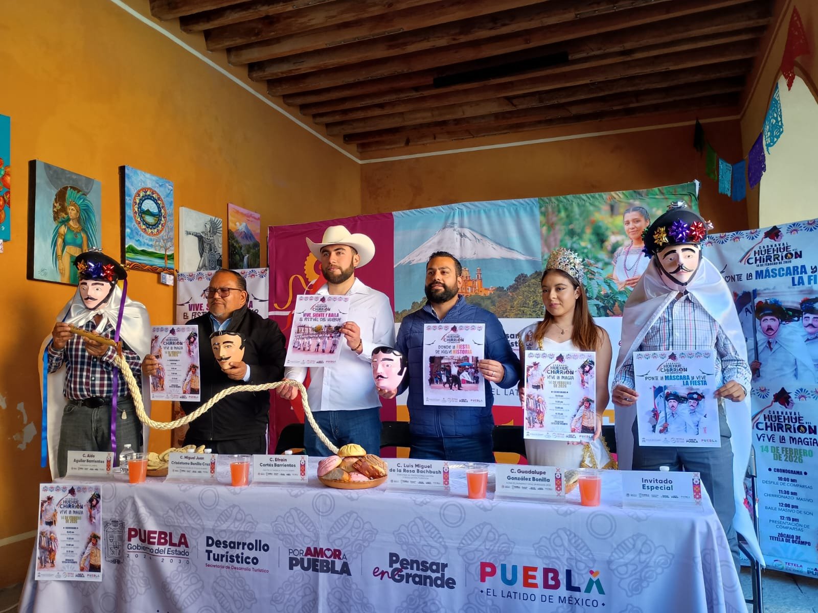 Tetela de Ocampo anuncia el Festival de Huehues del Chirrión 2026; esperan derrama de 5 mdp