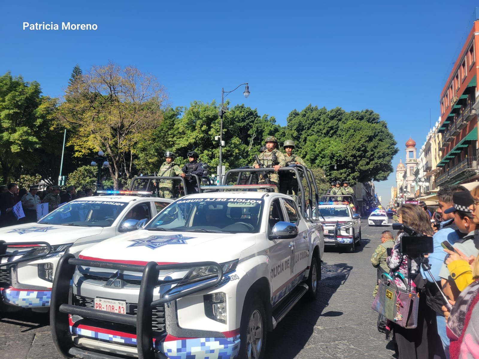 Blindan Puebla con despliegue de Fuerzas Armadas y Policía Municipal en operativo «Unidos por Ti»