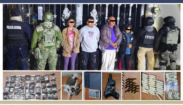 Desarticula la FGE con apoyo interinstitucional a la banda de “El Cholo”, dedicada a la venta y distribución de droga en San Pedro Cholula