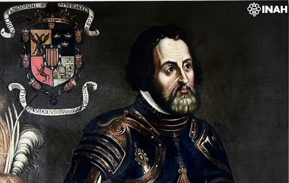 El Castillo de Chapultepec recibe retrato histórico de Hernán Cortés