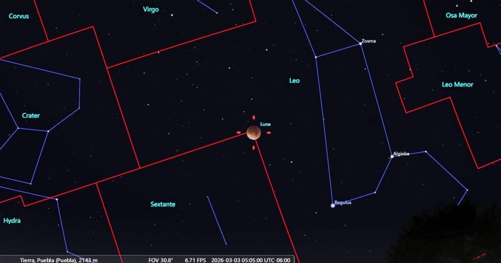 «Luna de Sangre»: El cielo se teñirá de rojo la madrugada de este 3 de marzo