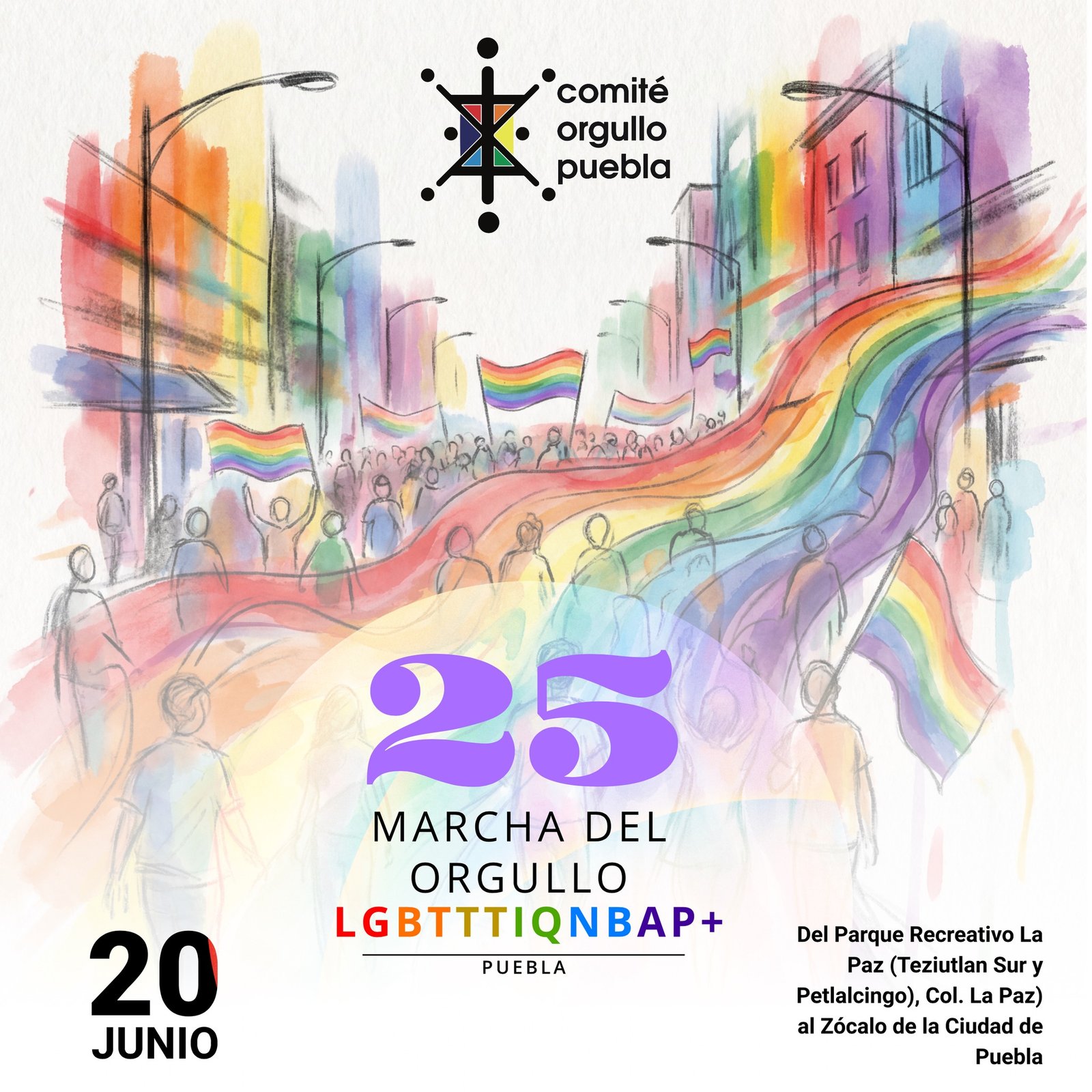 Rumbo a los 25 años: Anuncian Marcha del Orgullo LGBTTTIQNBAP+ en Puebla; exigirán leyes para infancias trans