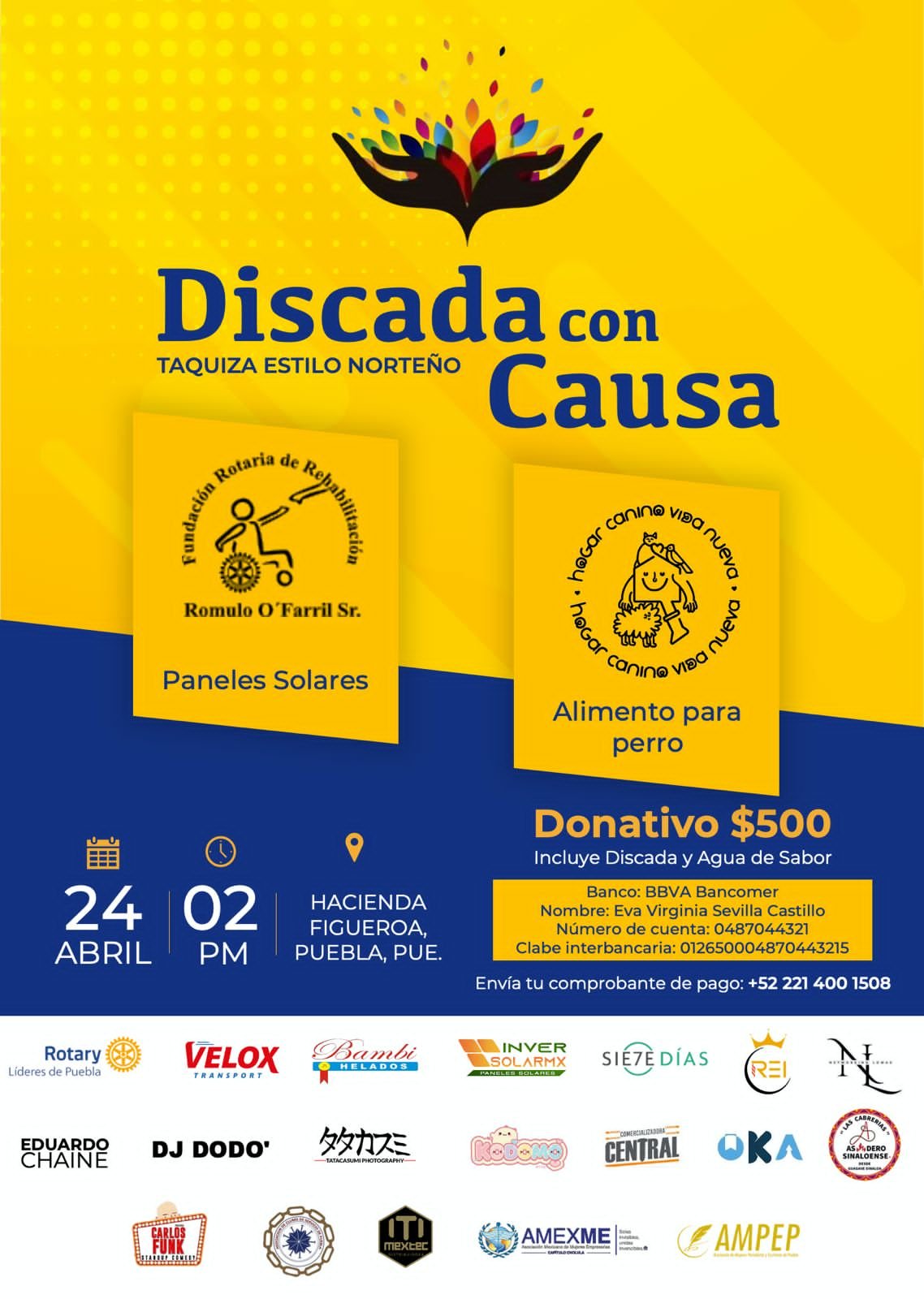 Invitan a «Discada con Causa»: Un evento para apoyar a la rehabilitación infantil y el bienestar animal en Puebla