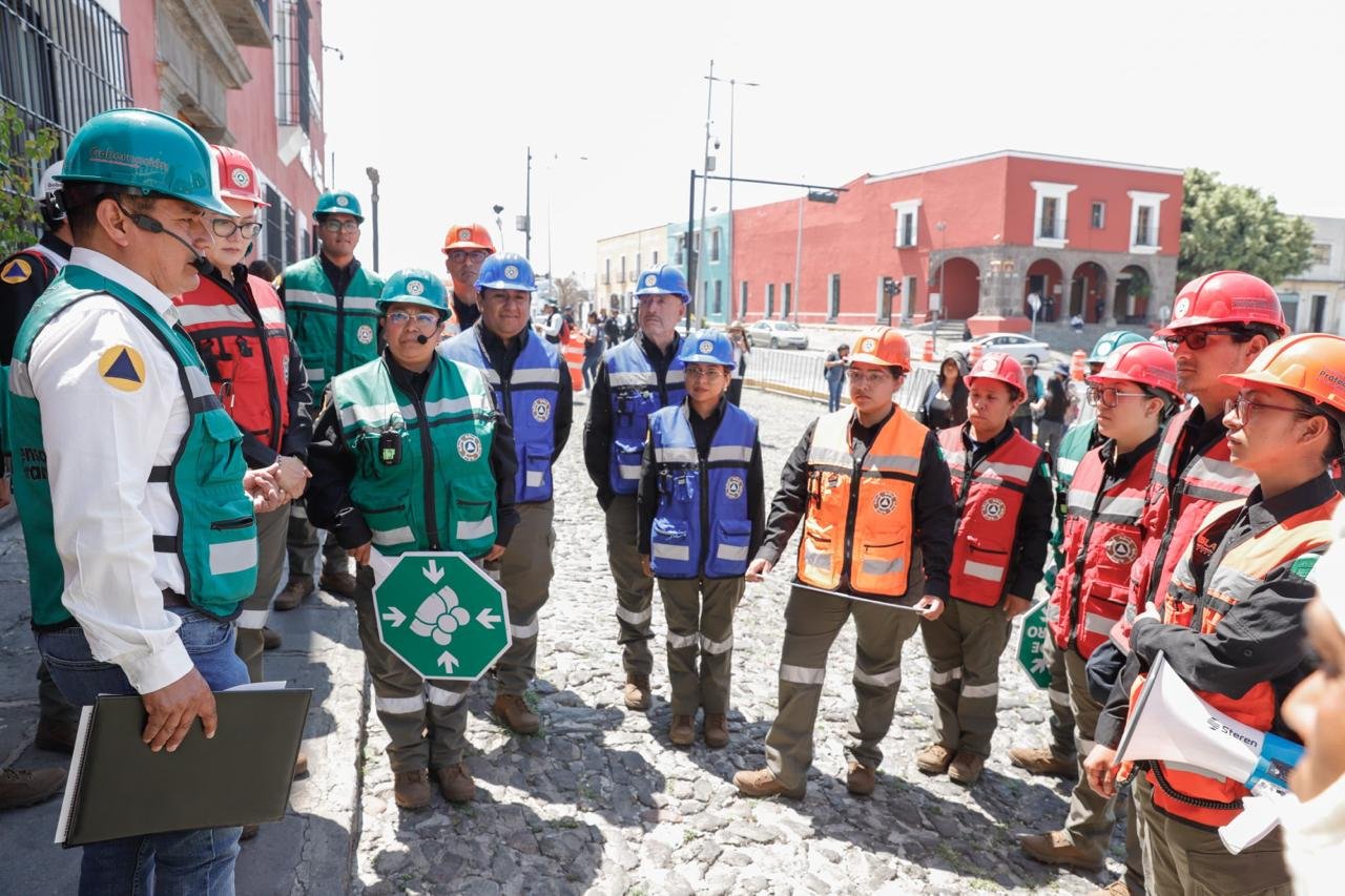 MÁS DE 1.6 MILLONES DE POBLANOS PARTICIPAN EN SIMULACRO SÍSMICO NACIONAL