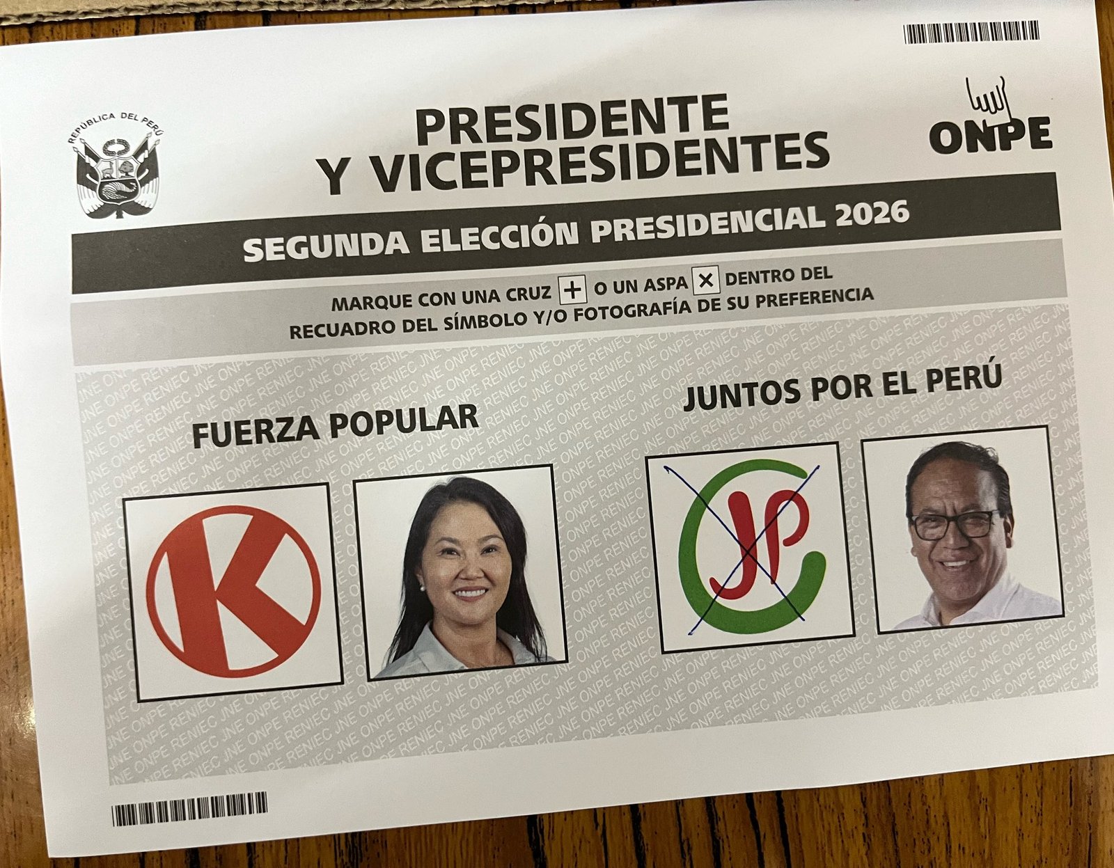 Perú a las urnas: Concluye votación presidencial en empate técnico entre Keiko Fujimori y Roberto Sánchez