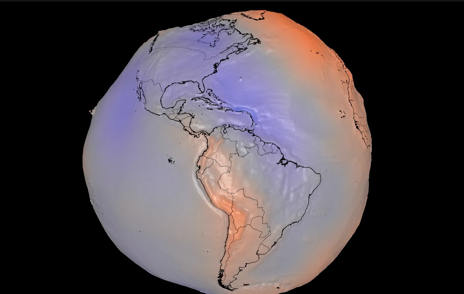 La NASA revela nueva animación del geoide terrestre y aclara falsas interpretaciones sobre la forma de la Tierra