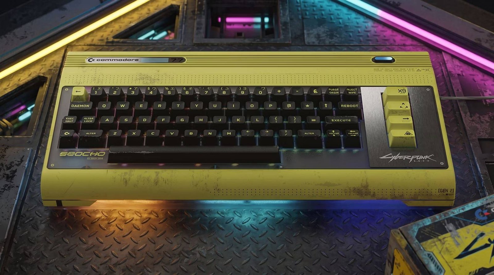 Commodore y CD Projekt Red lanzan la Commodore 77: una consola retro-futurista de Cyberpunk 2077