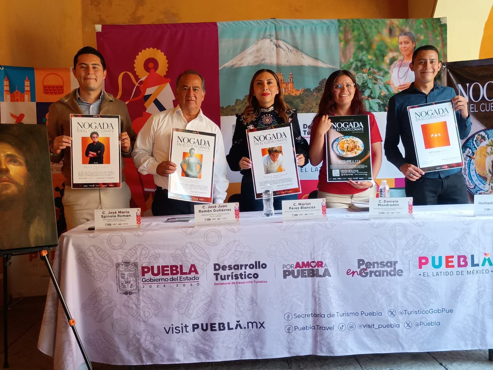 Presentan “Nogada en el Cuexcomate”: alta cocina con causa dentro del volcán más pequeño del mundo
