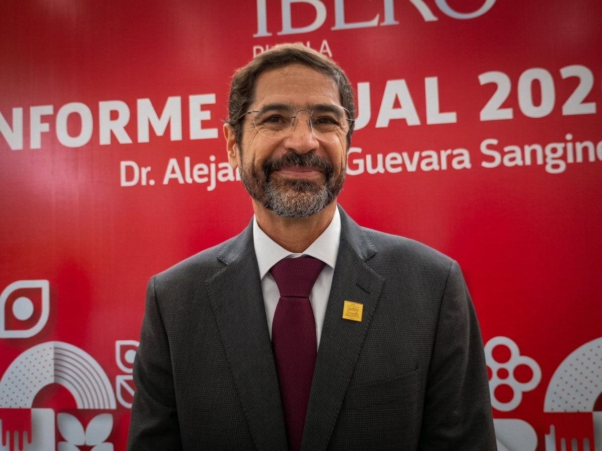 Dr. Alejandro Guevara Sanginés rinde su primer Informe de Actividades al frente de la IBERO Puebla