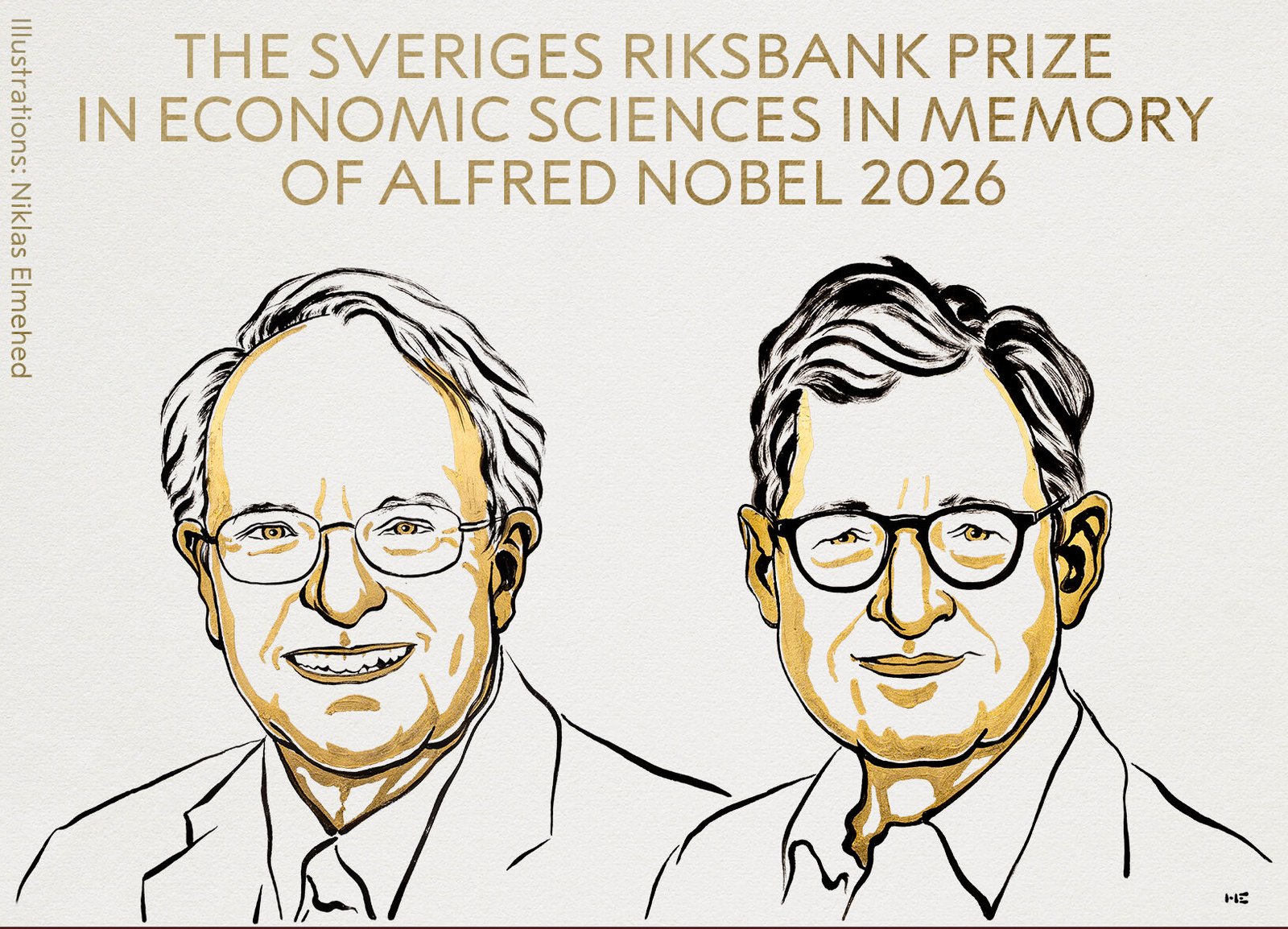 Otorgan el Nobel de Economía 2026 a Robert Hall y Michael Woodford por revolucionar la política macroeconómica