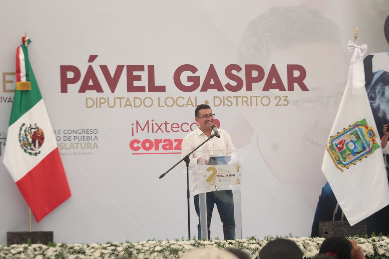 Rinde Pável Gaspar su Segundo Informe; destaca iniciativas con sentido social y trabajo en territorio